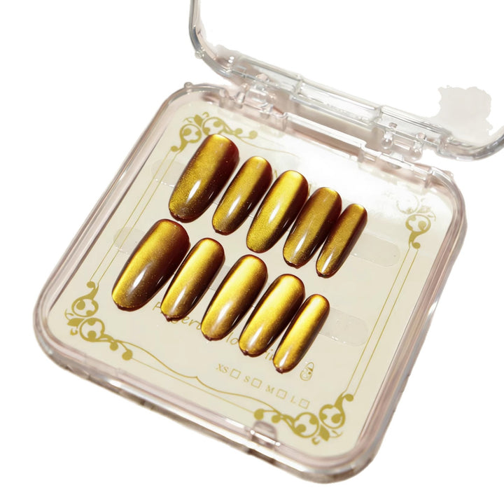 Glossy Almond-Shaped Press-On Nail Tips Stornfield