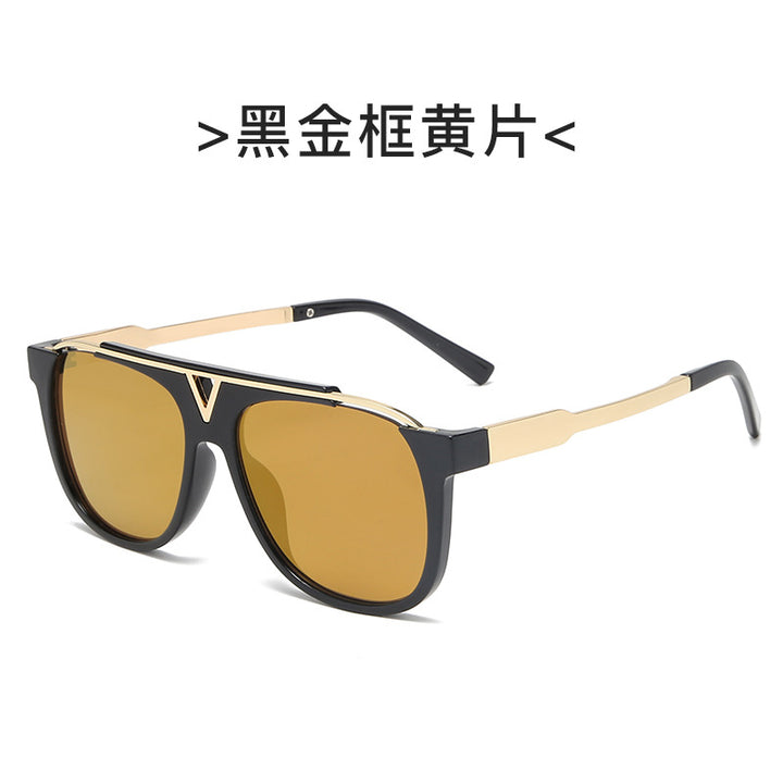 Women elegant oversized sunglasses with stylish transparent frame Stornfield
