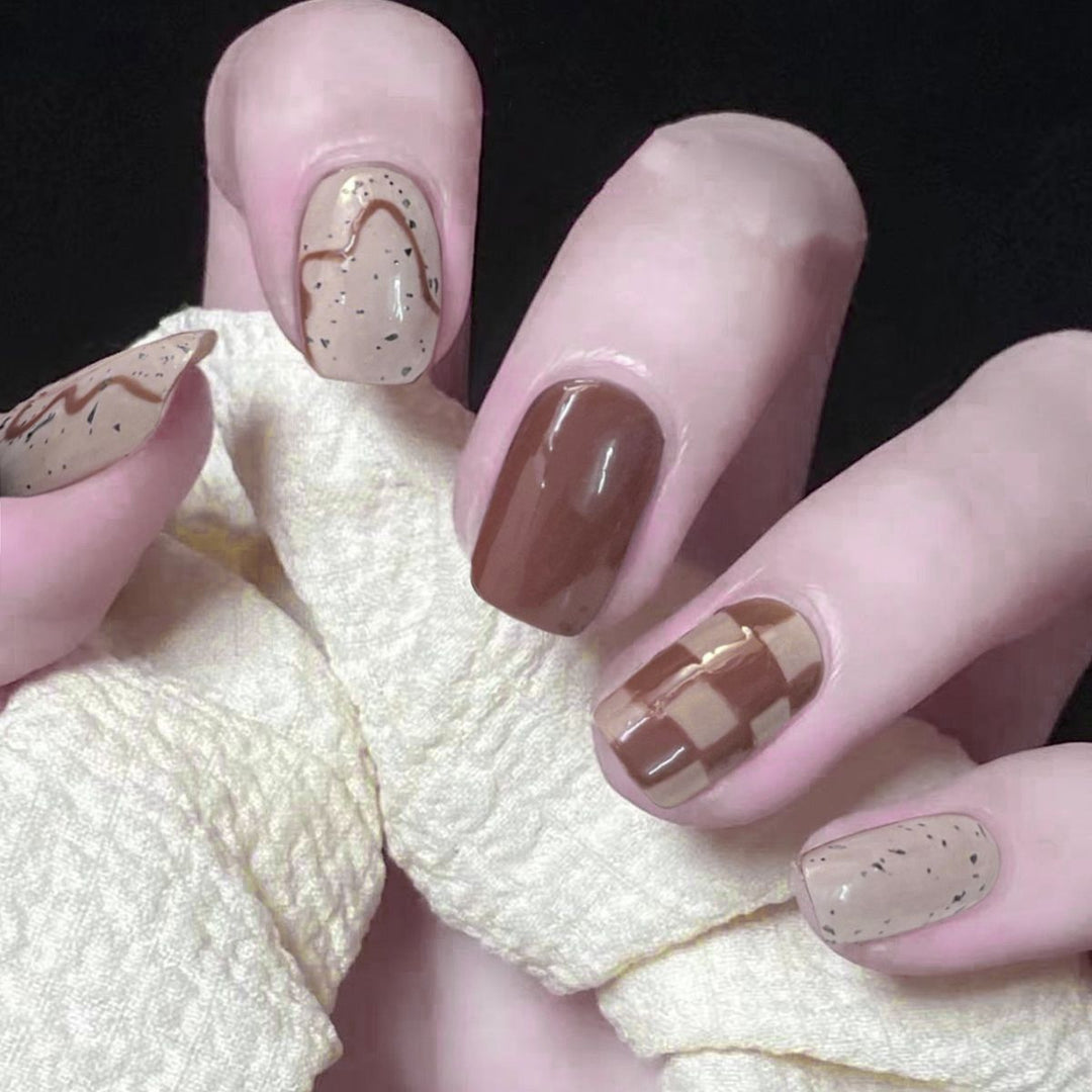 Artistic Fall-Themed Nail Art Stornfield