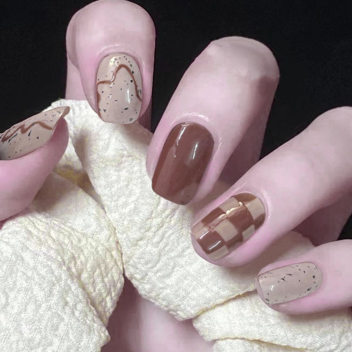 Artistic Fall-Themed Nail Art Stornfield