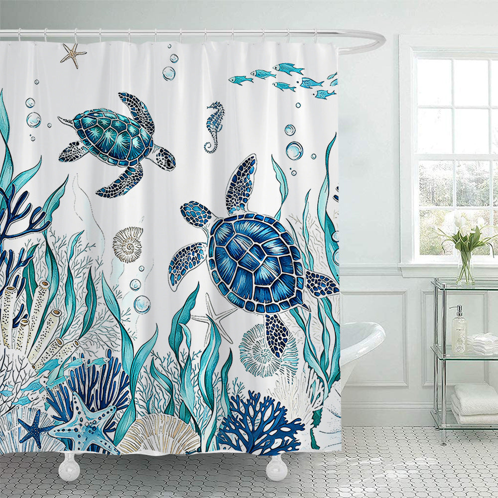 Ocean-Inspired Shower Curtain Stornfield