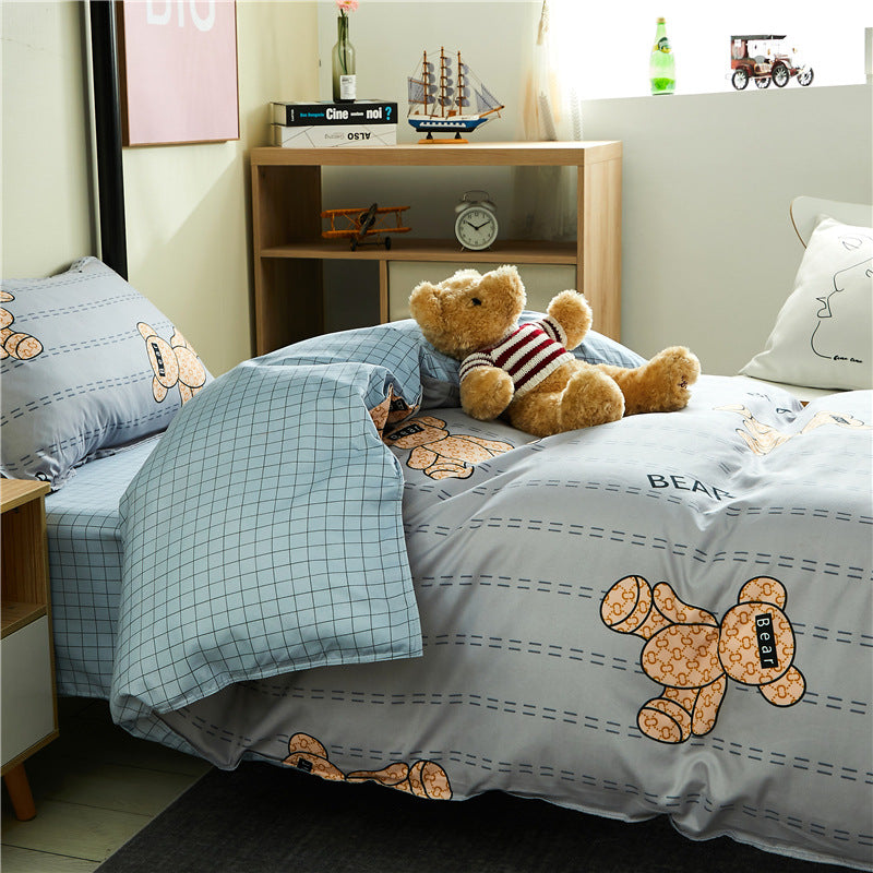 Children's Playful Striped Bedding Set
