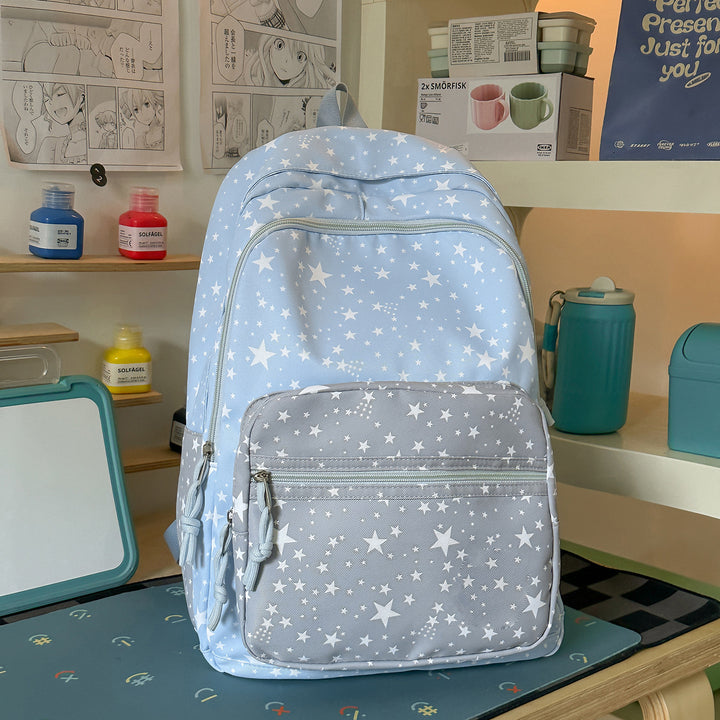 Versatile Multi-Functional Star-Printed Backpack Stornfield