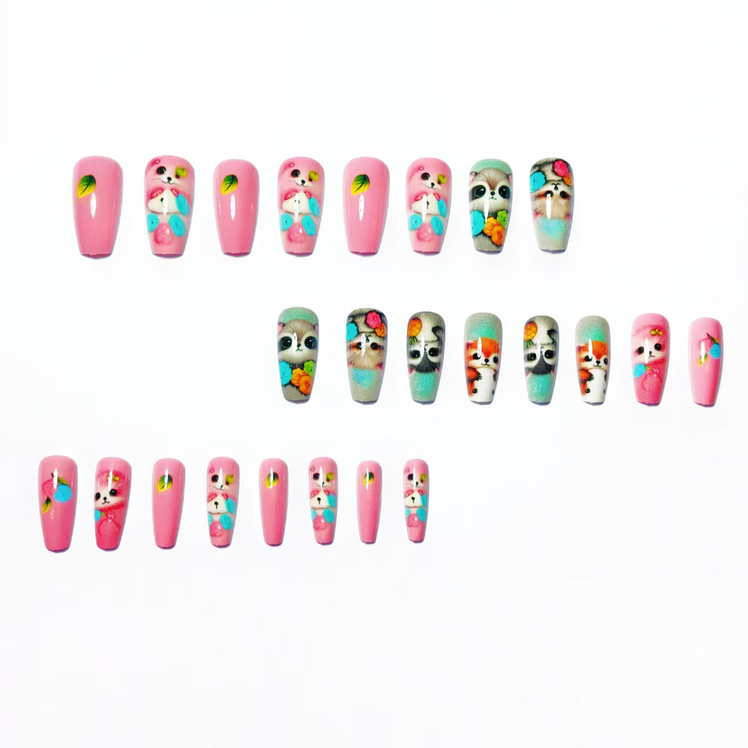 Creative Art Nails with Playful Animal Motifs Stornfield