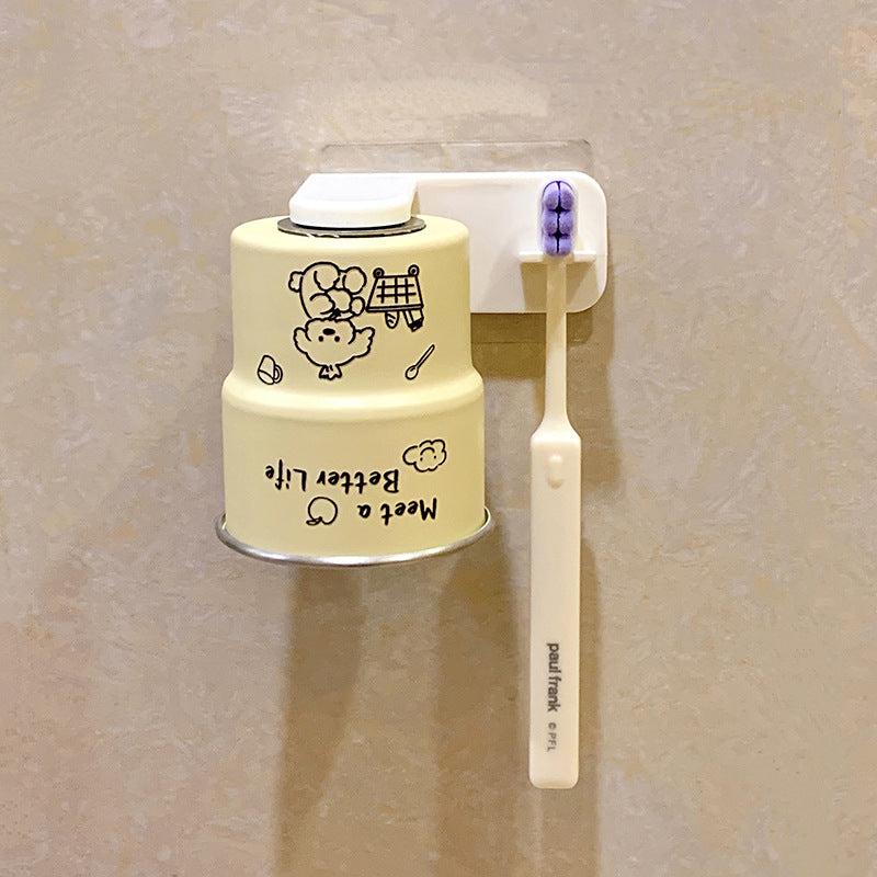 Wall-mounted toothbrush holder with cute animal design Stornfield