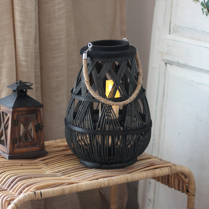 Handmade Rattan Lantern Stornfield