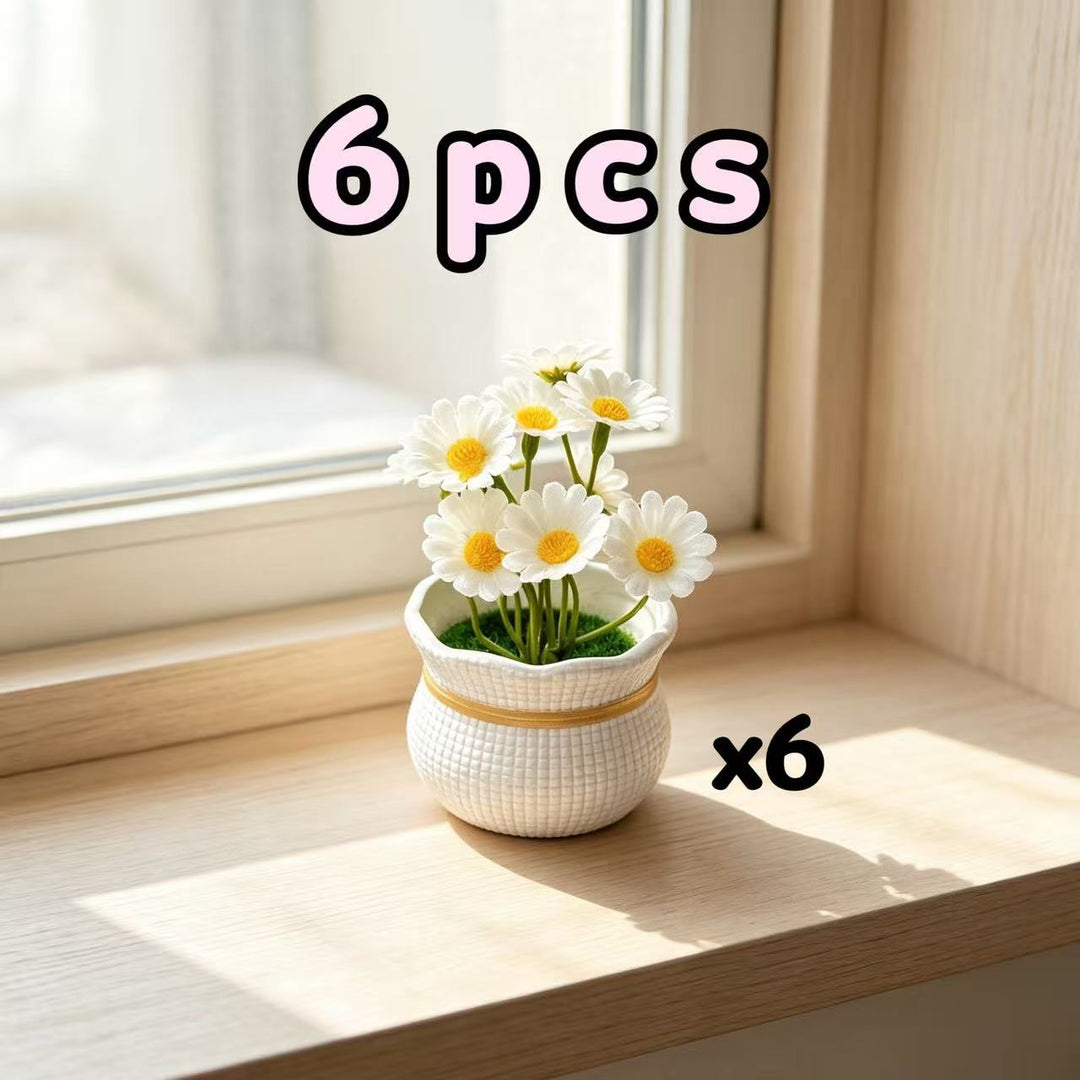 Decorative Miniature Daisy Pots
