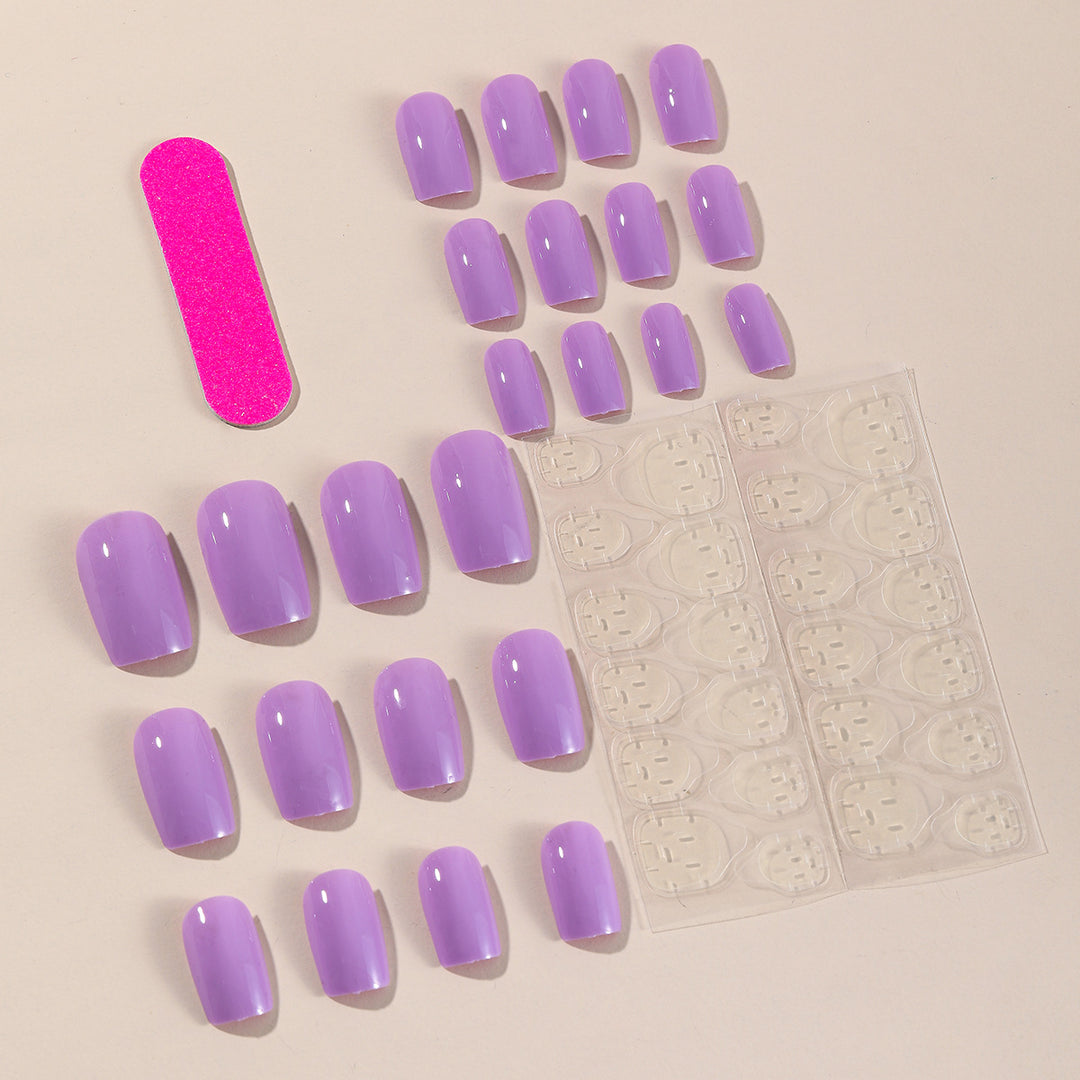 Glossy Square Nail Extensions Stornfield