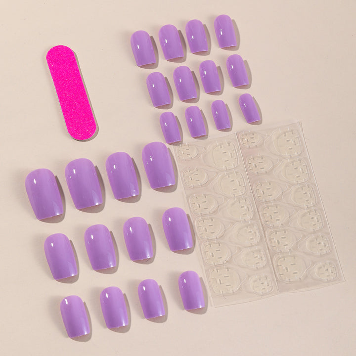 Glossy Square Nail Extensions Stornfield