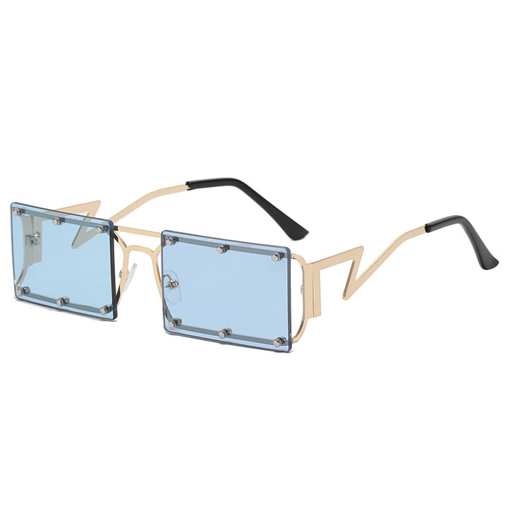 Women extravagant oversized sunglasses with geometric frame Stornfield