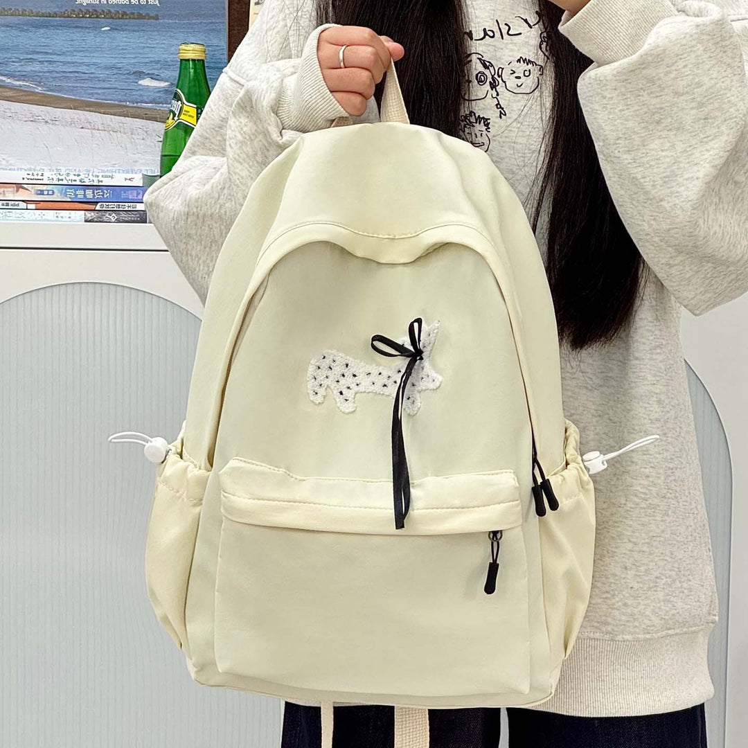 Backpack with Unique Dog Design and Practical Compartments Stornfield