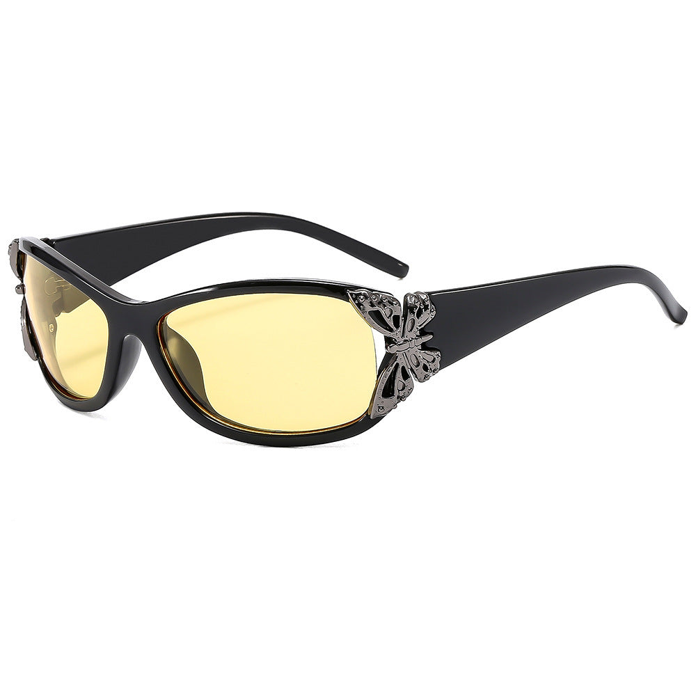 Fashion-Forward Butterfly-Embellished Sunglasses Stornfield