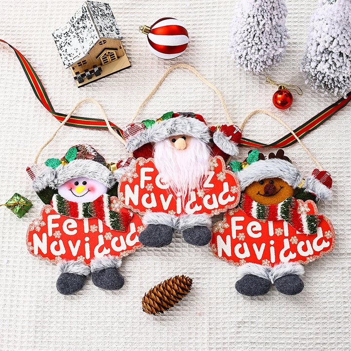 Festive Christmas tree decoration with snowman motif Stornfield