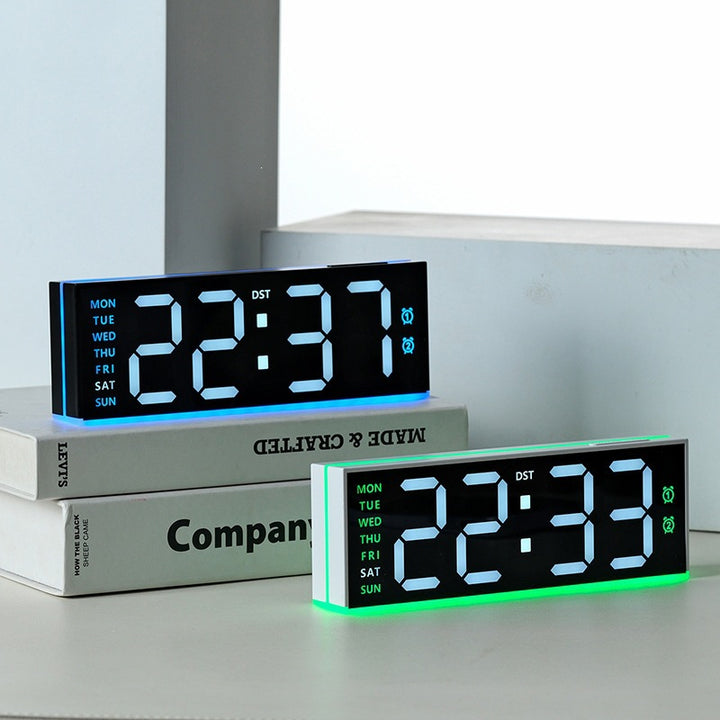 Digital alarm clock with large LED display and dual alarm function Stornfield