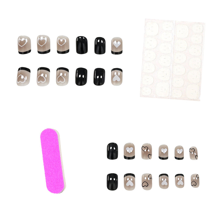 Creative Heart-Patterned Nail Art Enhancements Stornfield