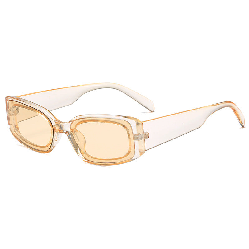 Women's stylish sunglasses with square lenses and transparent frame Stornfield