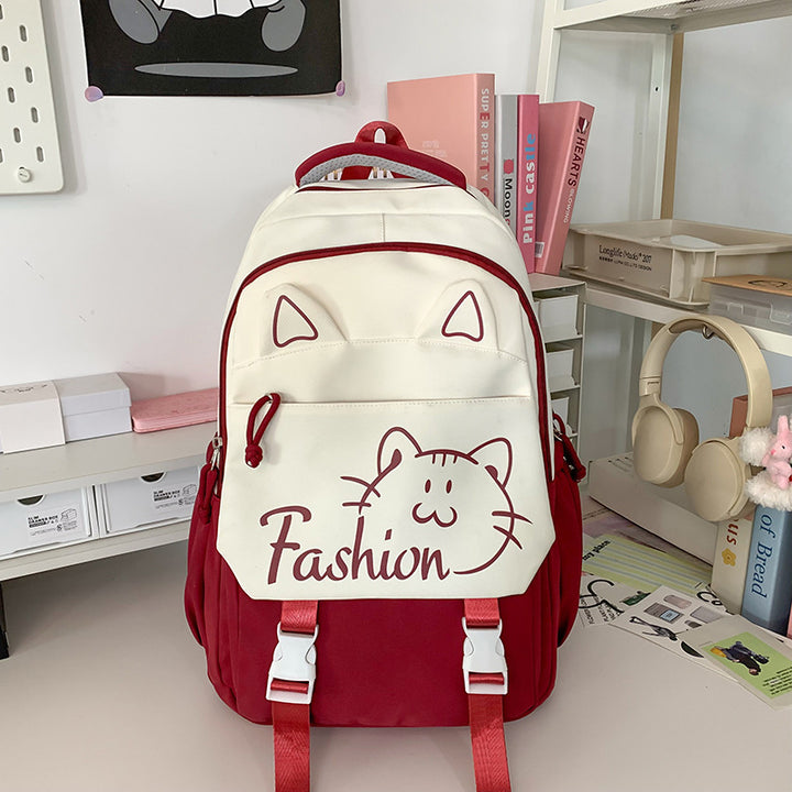 Backpack with Cute Cat Ears and Practical Compartments Stornfield