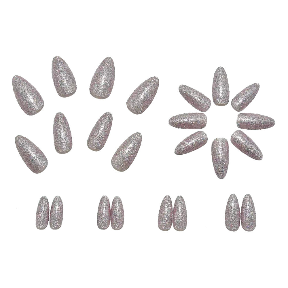 Glamorous artificial nails in elegant crystal design Stornfield
