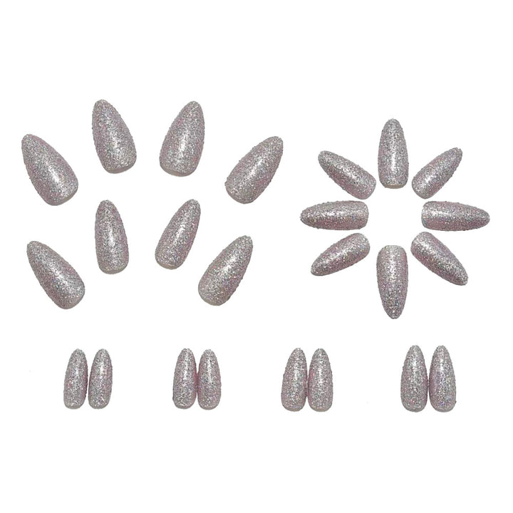 Glamorous artificial nails in elegant crystal design Stornfield