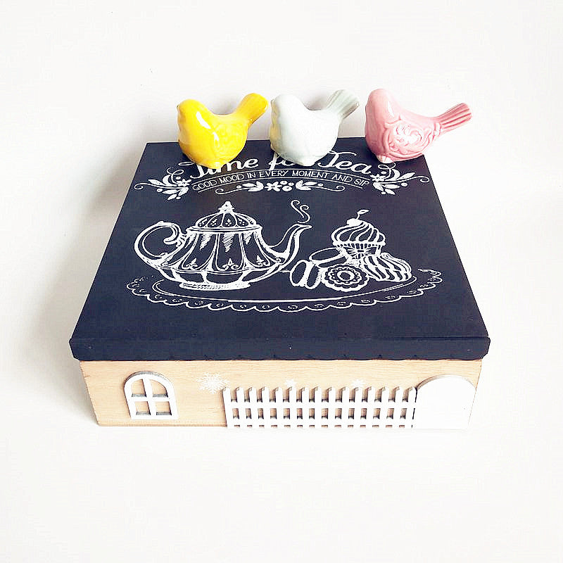 Decorative Wooden Tea Storage Box