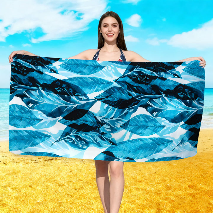 Beach towel with floral watercolor design Stornfield