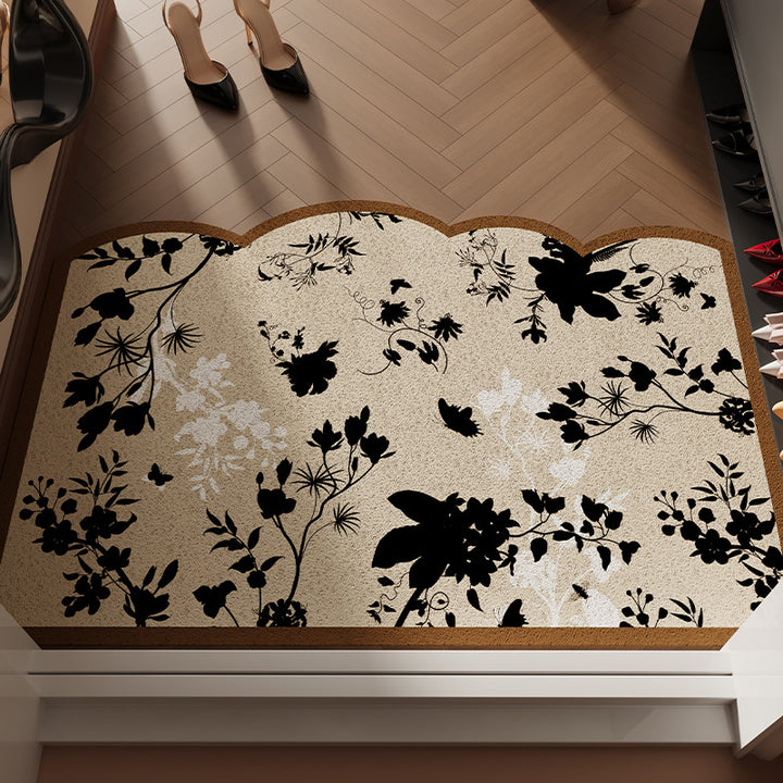 Floral Patterned Welcome Mat