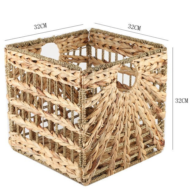 Rectangular storage basket with handwoven design Stornfield