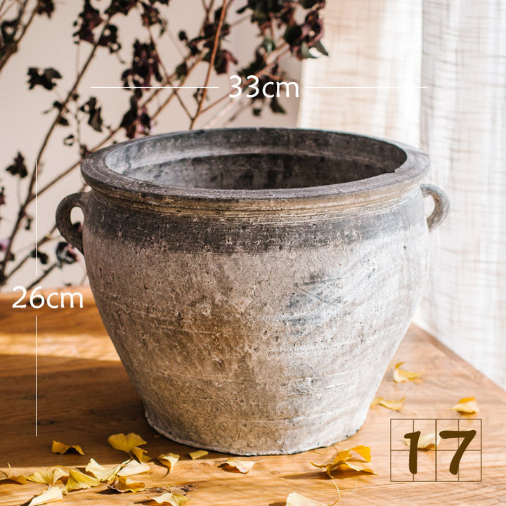 Rustic ceramic pot with handmade design Stornfield