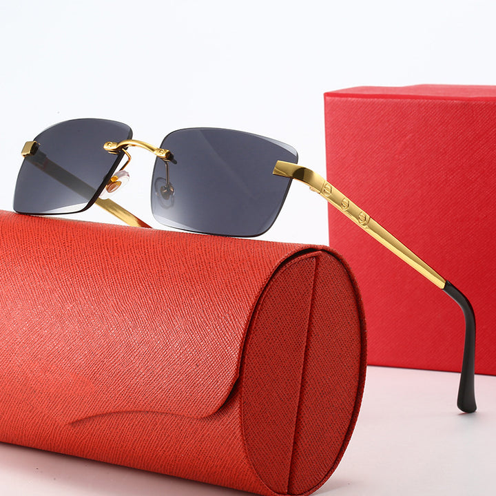 Women's fashionable sunglasses in elegant rectangular design with high-quality metal frame Stornfield