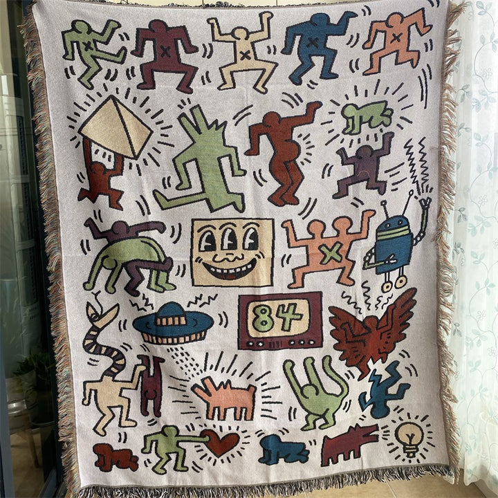 Artistic Graphic Throw Blanket