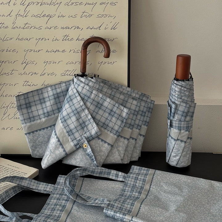 Women's tote bag with integrated folding umbrella Stornfield
