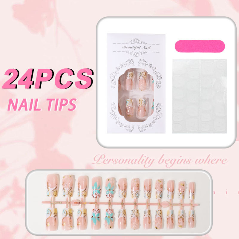 Decorative Press-On Nail Art Tips Stornfield