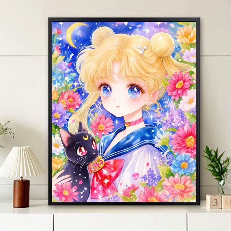 Whimsical Floral Character Art Print Stornfield