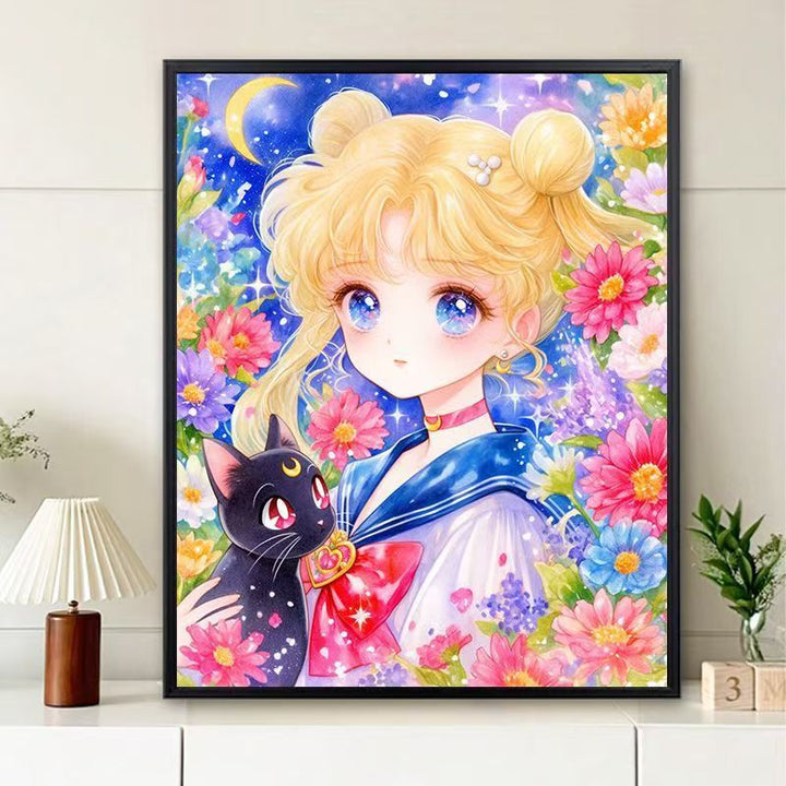 Whimsical Floral Character Art Print Stornfield