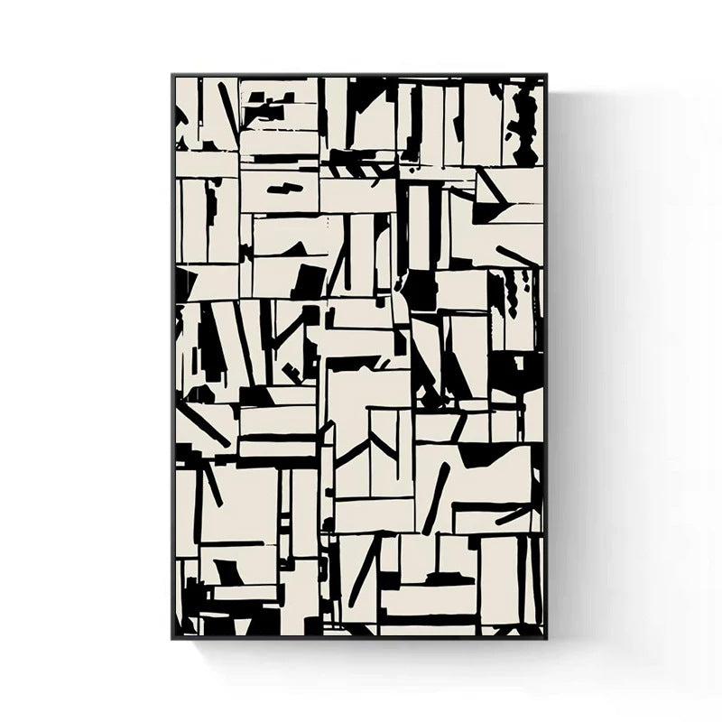 Abstract Geometric Wall Art Canvas