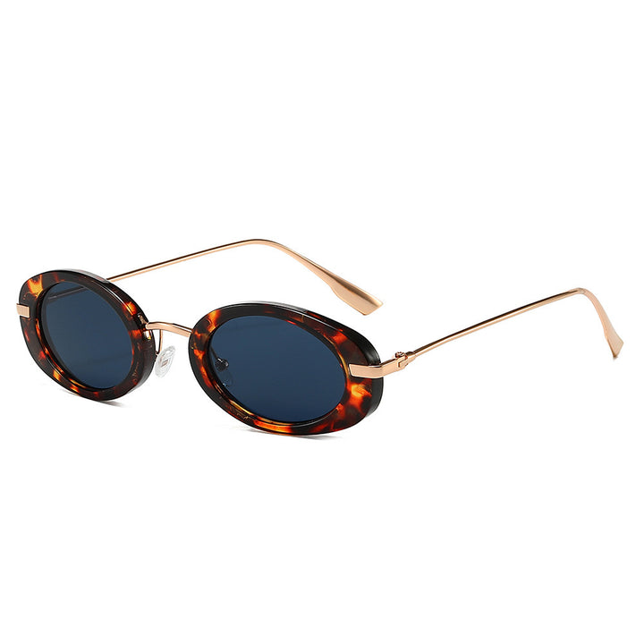 Vintage Oval Sunglasses with Metal Accents Stornfield