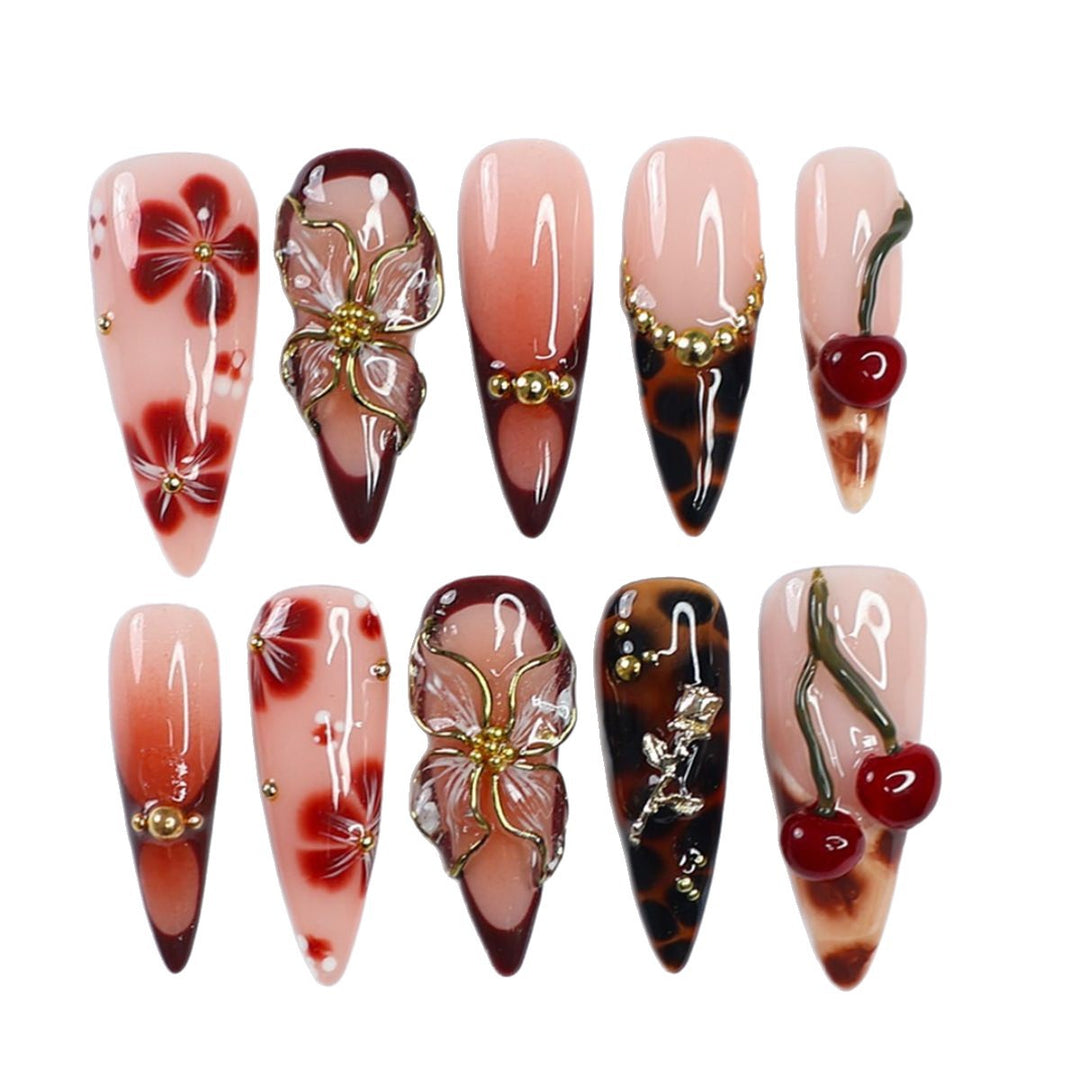 Artistic Decorative Press-On Nail Set Stornfield