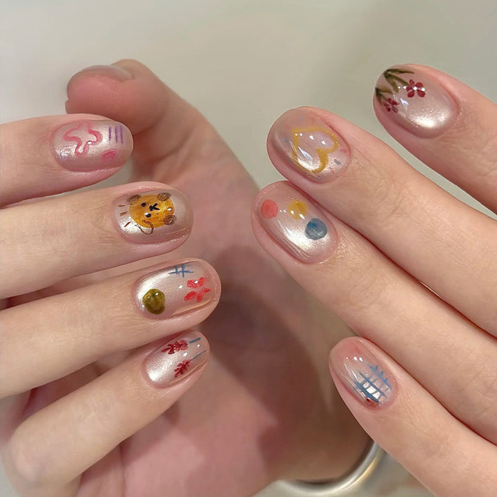 Artistic Nail Art Press-On Designs Stornfield