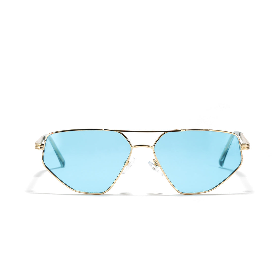 Ladies geometric sunglasses with elegant metal frame Stornfield