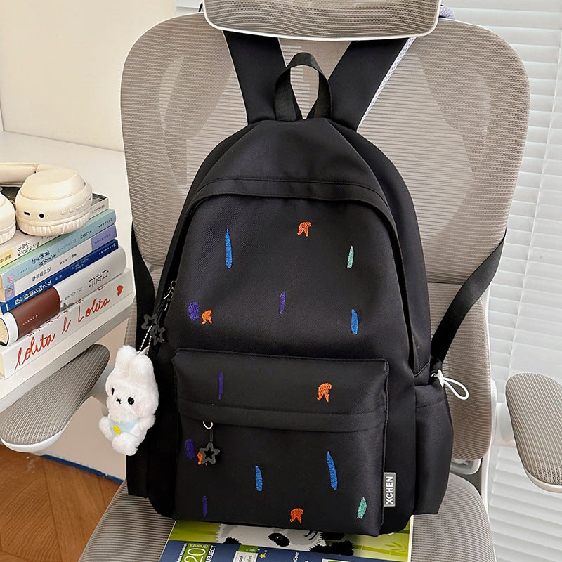 Lightweight Backpack with Cute Embroidered Design Stornfield