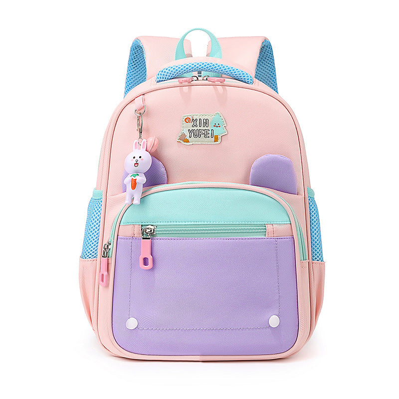 Cartoon-Themed Multi-Compartment School Backpack Stornfield