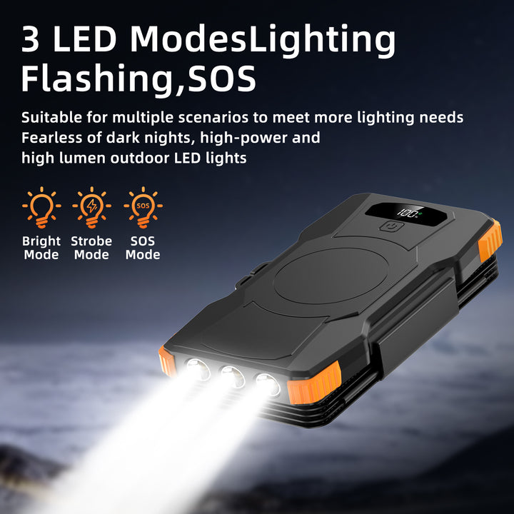 High-performance solar power bank with integrated LED lighting Stornfield
