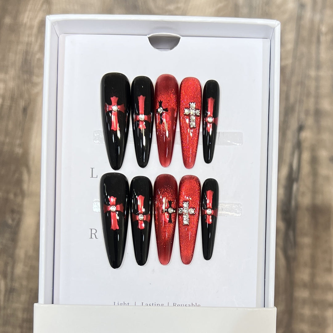 Glamorous Stiletto Press-On Nail Set Stornfield