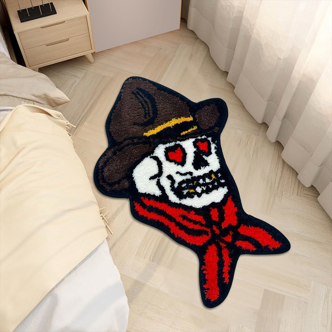 Pumpkin-Shaped Plush Area Mat