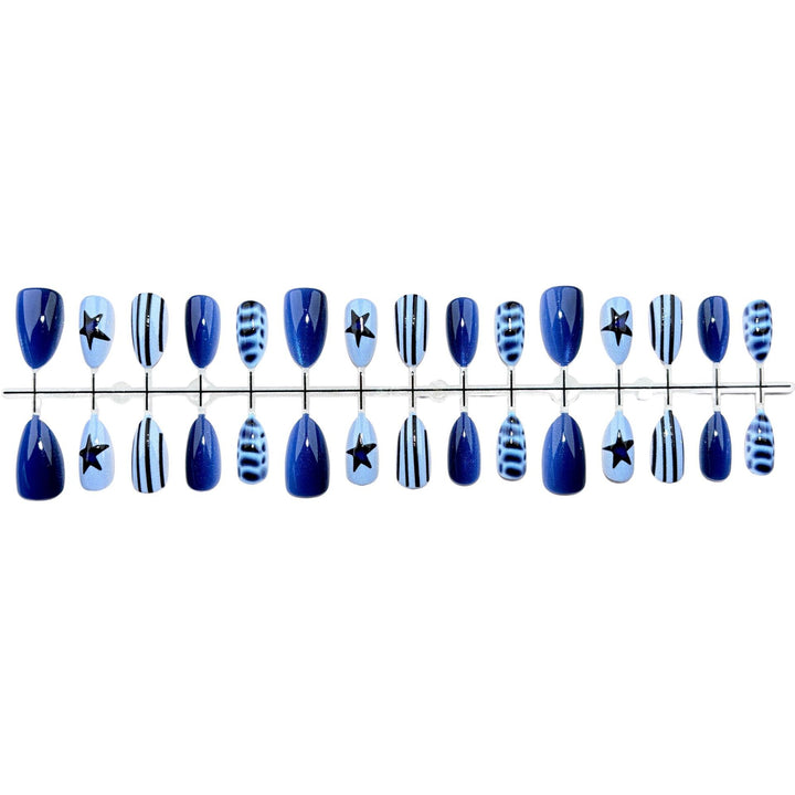 Stylish Abstract Press-On Nail Art Set