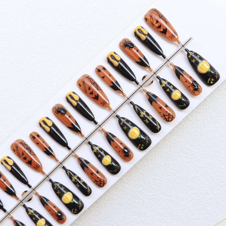 Thematic Halloween Press-On Nails Stornfield