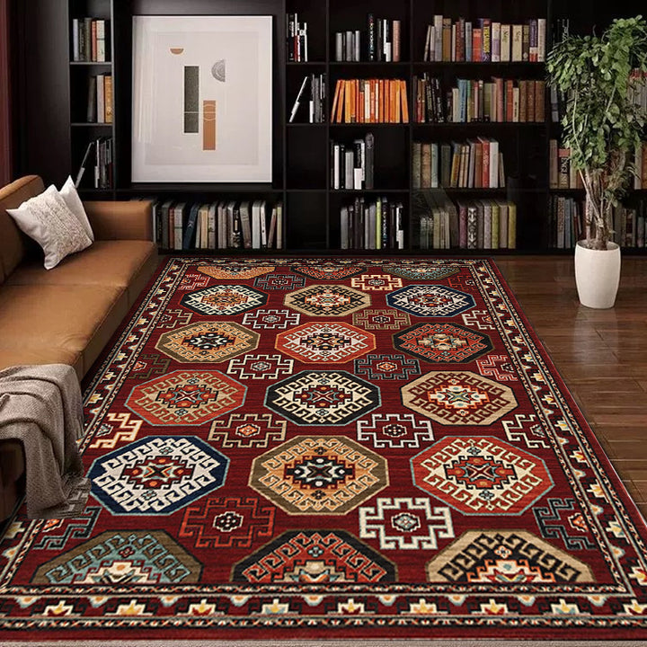 Vintage-Inspired Geometric Area Rug