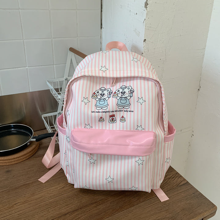 Backpack with Colorful Animal Design and Practical Compartments Stornfield