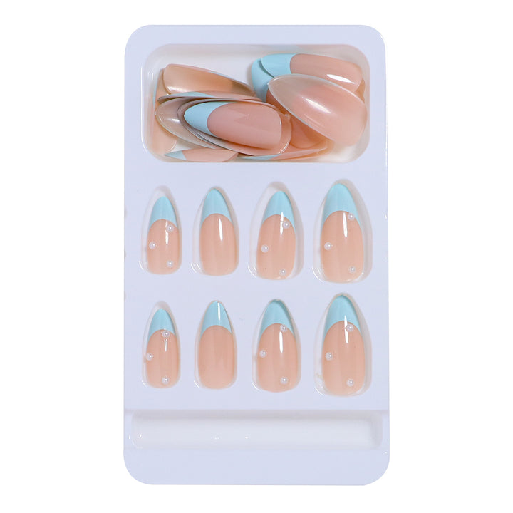 Elegant French Tip Press-On Nail Set Stornfield