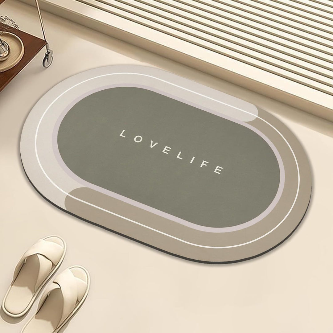 Oval Decorative Welcome Mat Stornfield